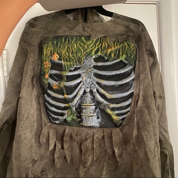 👻 MEN’S SKELETON ZOMBIE TOTALLY GHOUL HALLOWEEN COSTUME! - Picture 3 of 11